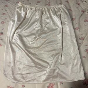 Vanity Fair Shimmering Cream A-Line Skirt